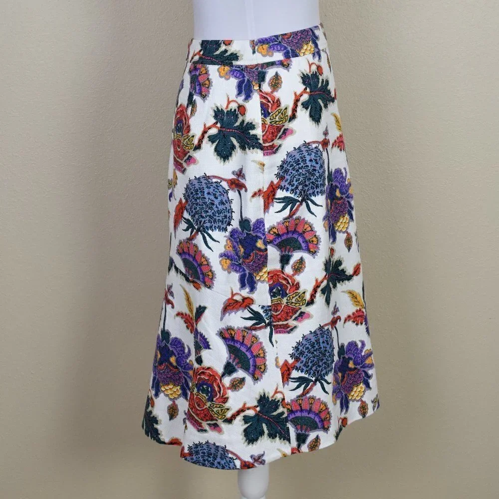 J. Crew Pencil Skirt Paisley Floral 2 - Picture 5 of 7